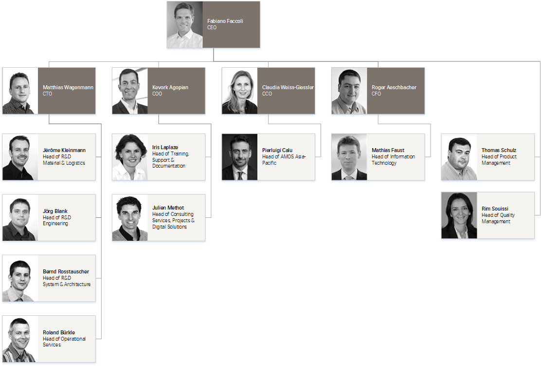 Oragnisational Chart of Swiss-AS Management