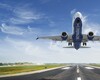 Aicraft with SunExpress livery taking off the runway